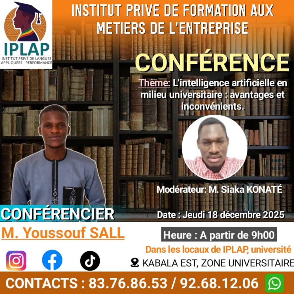 Conférence sur l&rsquo;IA en milieu universitaire le 18 décembre 2025